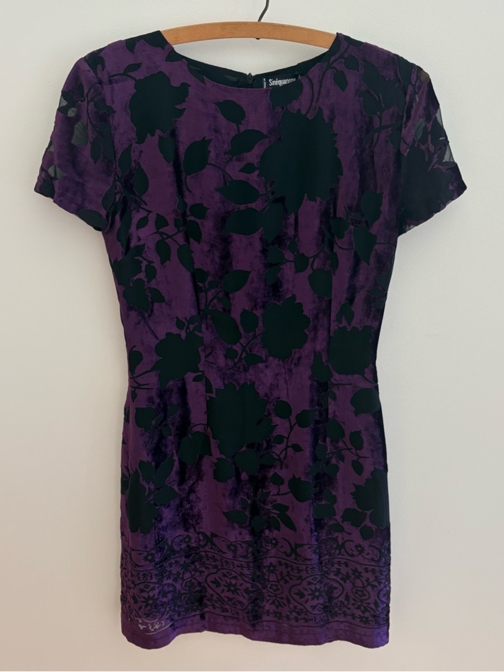 Sinéquanone Purple Velour Dress